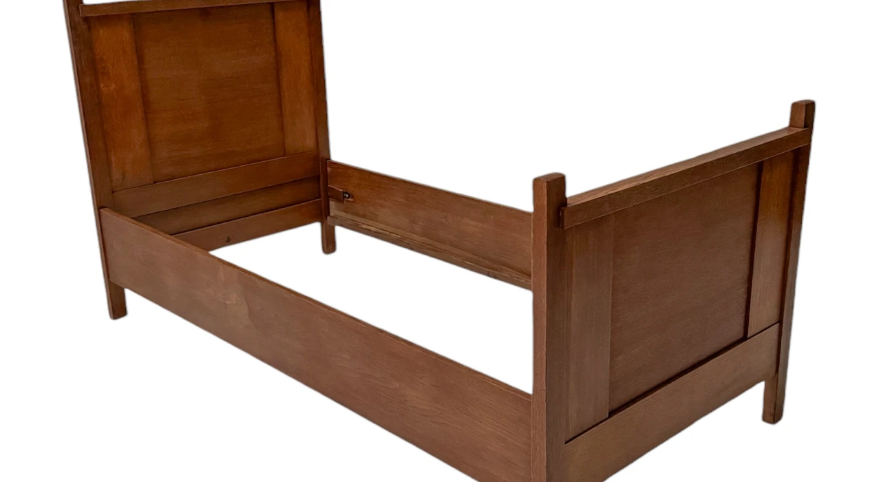 Hendrik Wouda Art Deco Modernist Single Bed for Pander, 1924